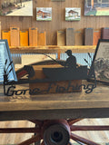 Gone Fishing Metal Art
