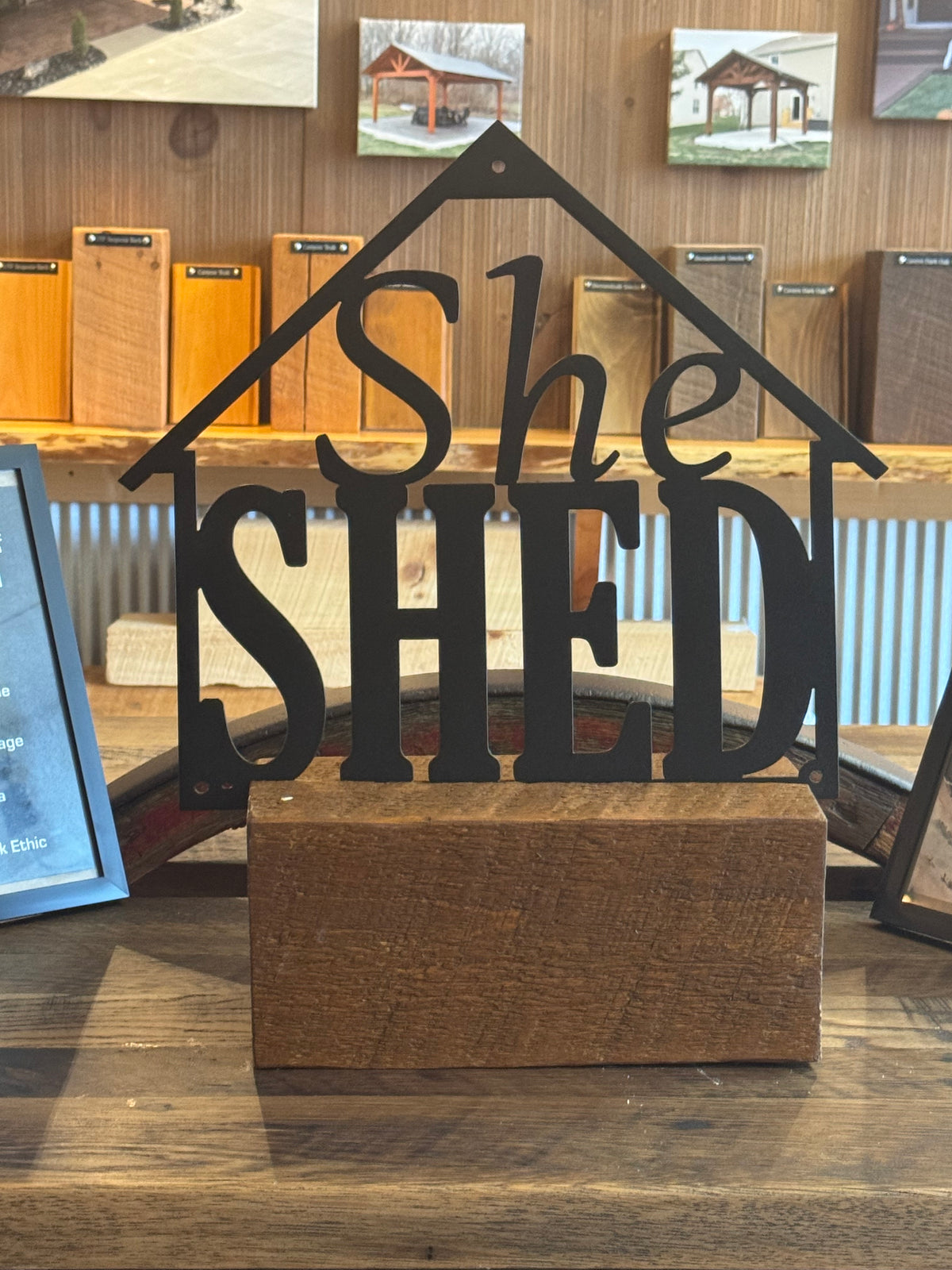 She Shed Metal Art
